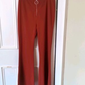 Forever 21 wide leg pants in rust